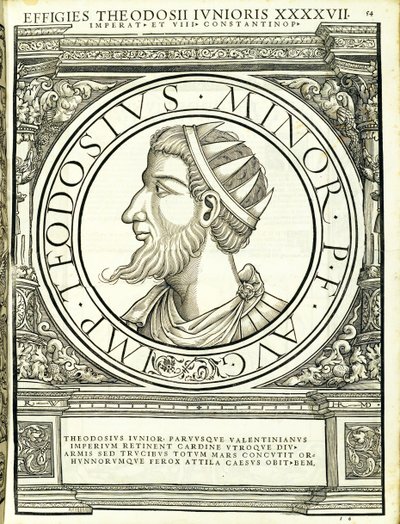 Teodosio el Joven, ilustración de 